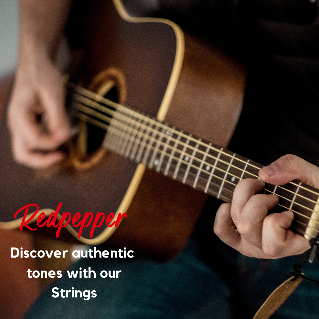 𝐑𝐞𝐝𝐩𝐞𝐩𝐩𝐞𝐫 𝐀𝐜𝐨𝐮𝐬𝐭𝐢𝐜 𝐆𝐮𝐢𝐭𝐚𝐫 𝐒𝐭𝐫𝐢𝐧𝐠𝐬, Brass Bronze Light Gauge with 3 Picks, Individually Packaged acústica guitarra cuerdas